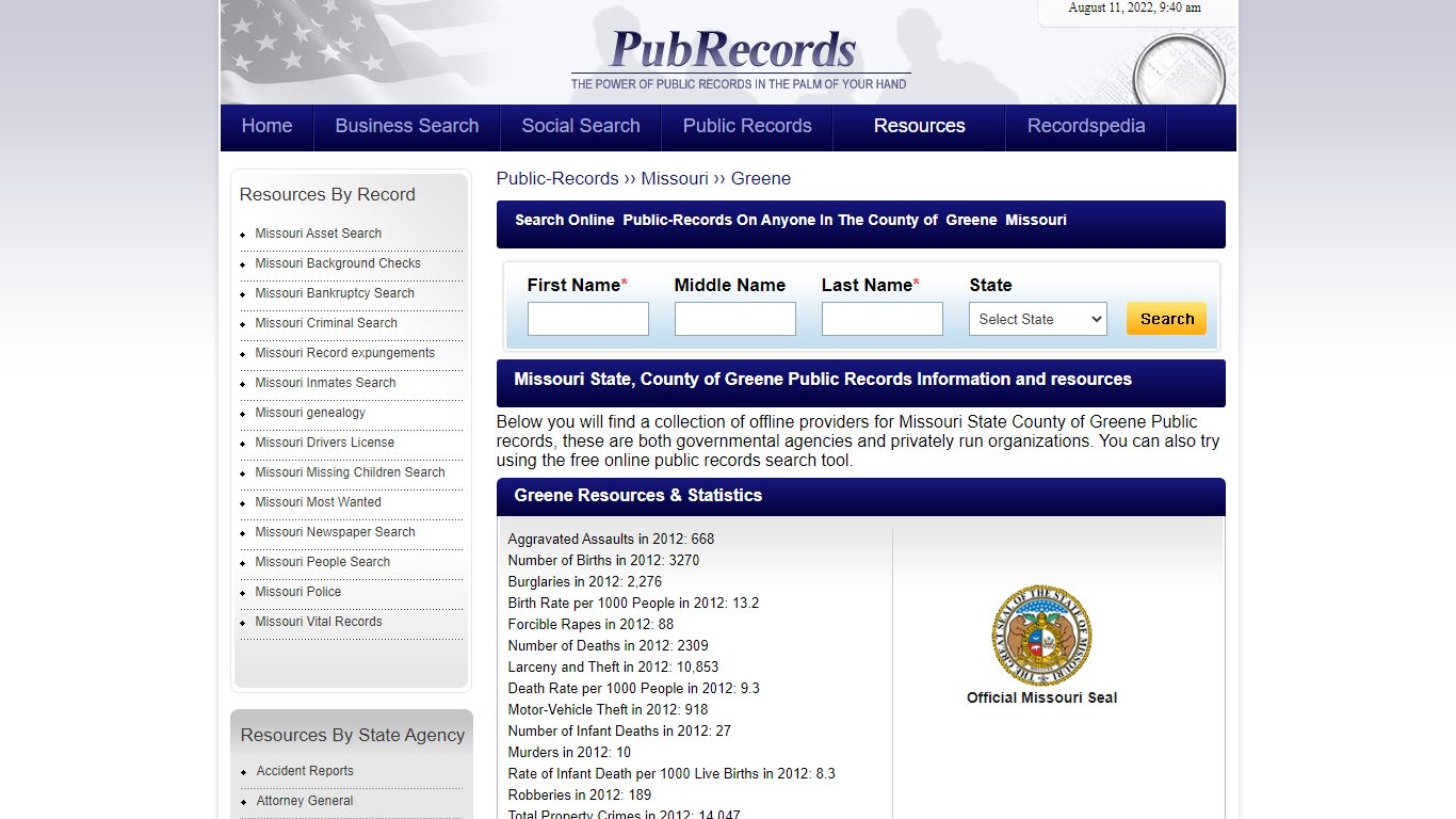 Greene County, Missouri Public Records